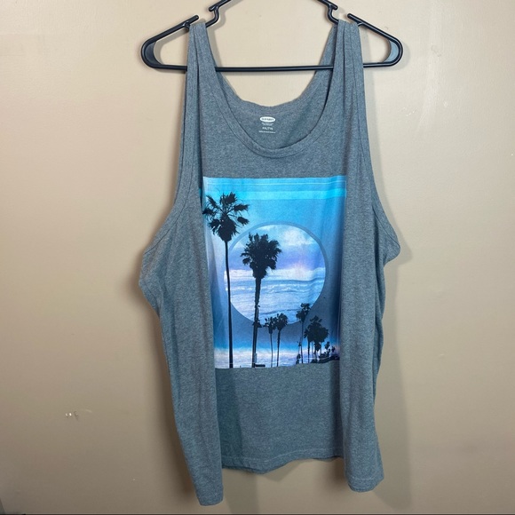 Old Navy Other - Old Navy Graphic Tank Top Beach Print XXL